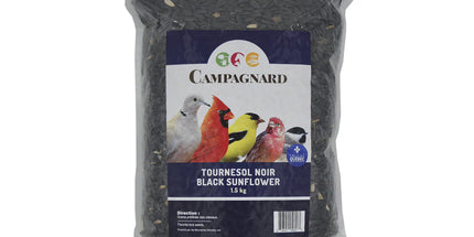 Campagnard Tournesol noir pour oiseaux sauvages 1.5kg