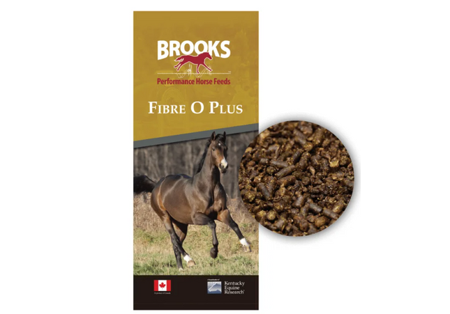 Brooks, Fibre O Plus ,Moulée complète pour cheval, Texturée 25 kg