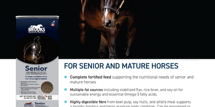 Brooks Senior | Moulée complète pour cheval | Texturée | 20 kg |