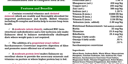 Brooks, Enhancer, Supplément compensateur pour cheval Cubé, 25 kg