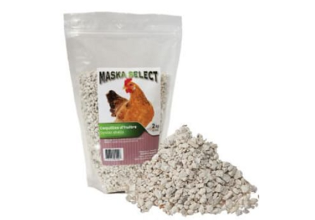Maska Select, Coquilles d’huître Production Œuf, Calcium, 4 Kg