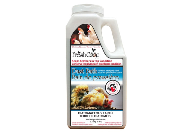 Bain de poussière pour volaille Fresh Coop – 6 lb (2,72 kg)