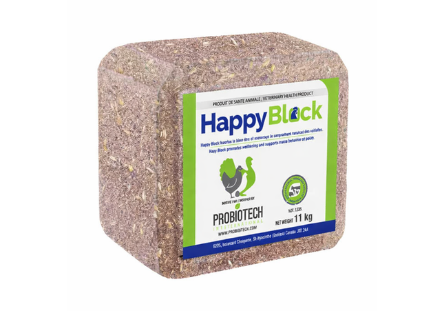 Probiotech Bloc à picorer Happy Block pour poule 11 kg