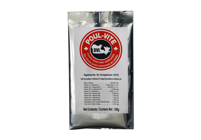Poul-Vite Vitamines hydrosolubles pour volailles DVL 100g