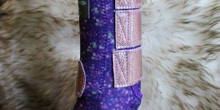 Guêtres glitter mauve Front Médium