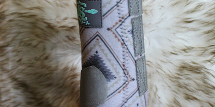 Guêtres Aztec gris/crème Front médium