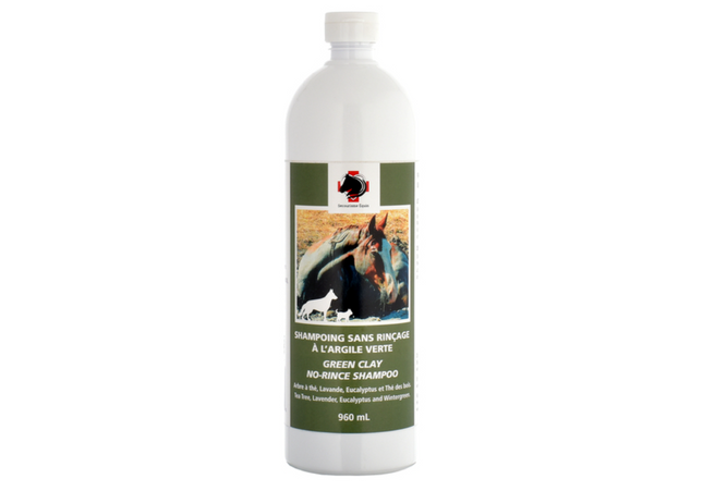 Secourisme Équin Shampoing sans rinçage à l`argile verte 960 ml