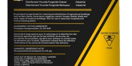 Virkon désinfectant virucide fongicide nettoyeur 50 g