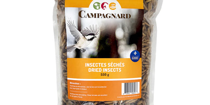 Campagnard - Gâterie d'insectes séchés pour poules 550g