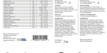 Omneity® P – Supplément complet en vitamines et minéraux (granulés) 5 Kg